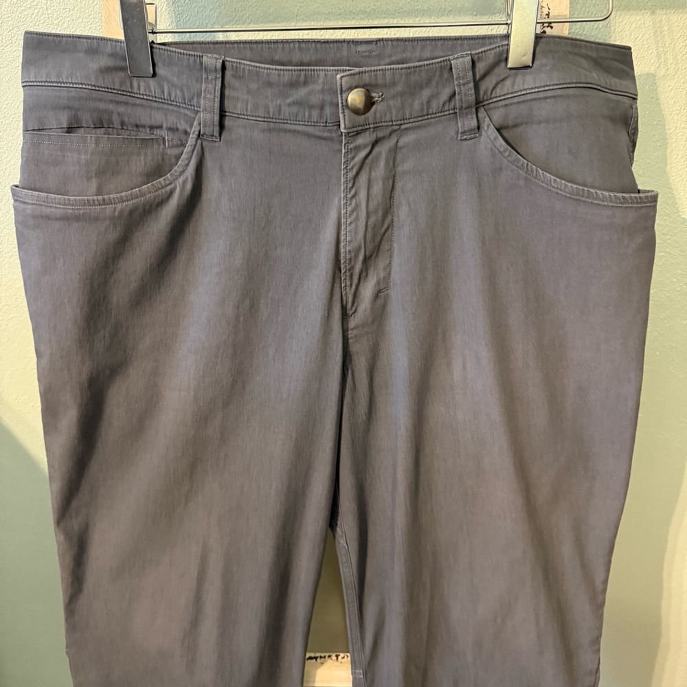 Lululemon ABC Classic 5 Pocket Casual Pants Gray Blue Size 33 Men - Picture 2 of 12